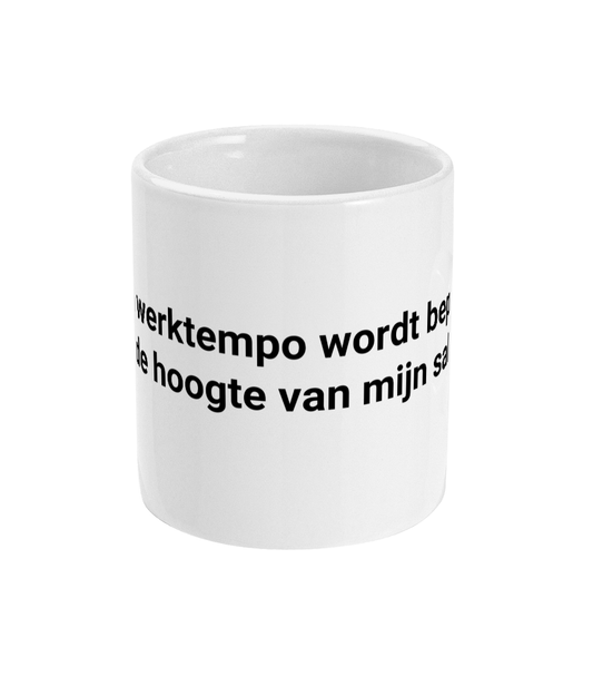 Mijn werktempo wordt bepaald door de hoogte van mijn salaris...