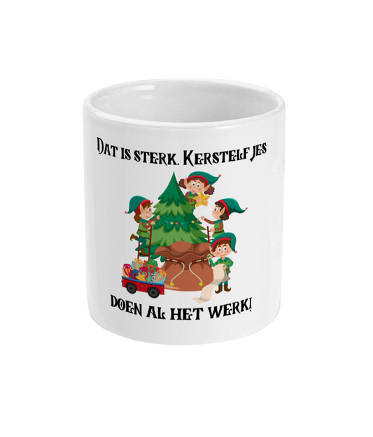 Dat is sterk. Kerstelfjes doen al het werk!