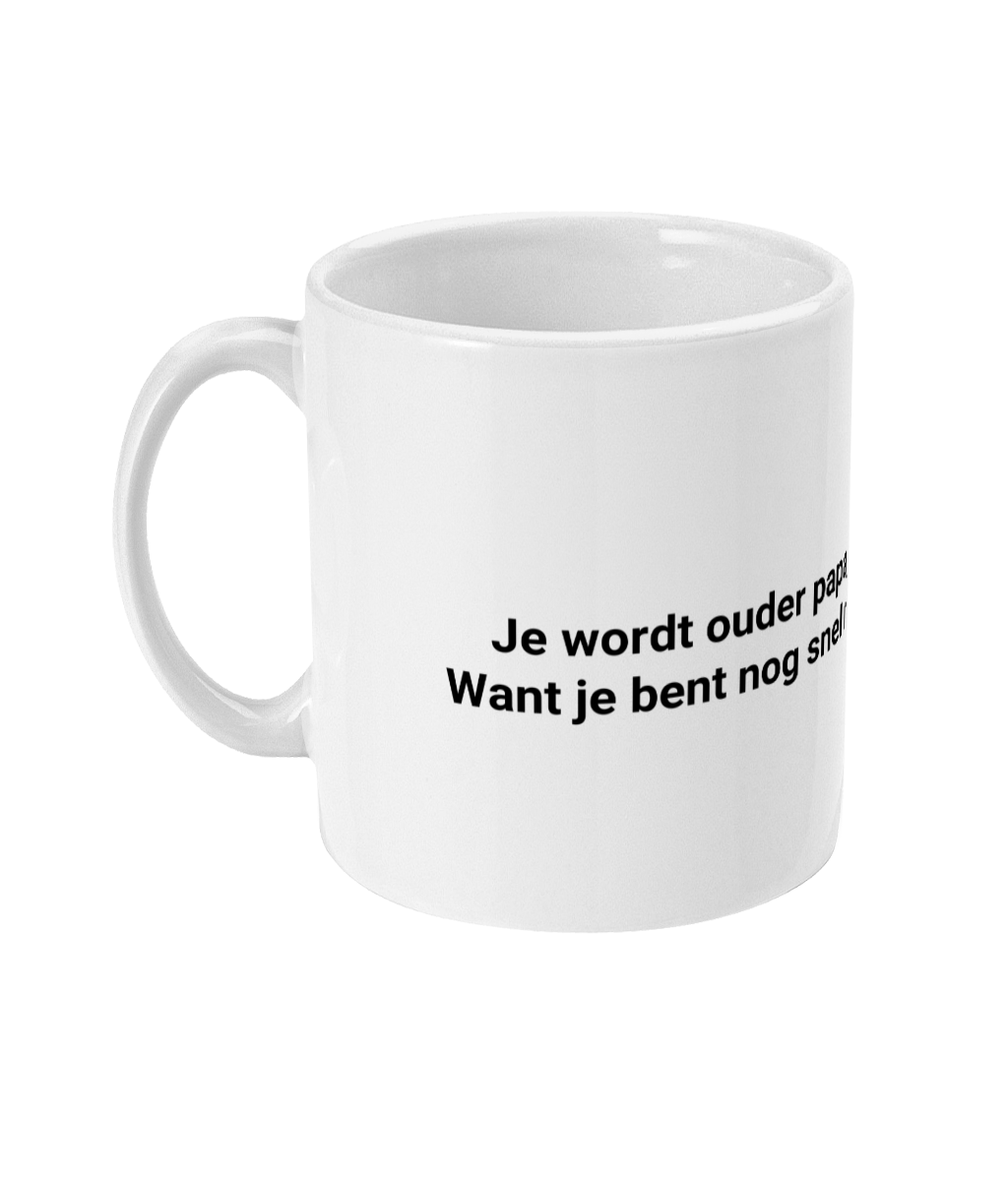 Je wordt ouder papa, geef het maar toe. Want je bent nog snel maar ook eerder moe.